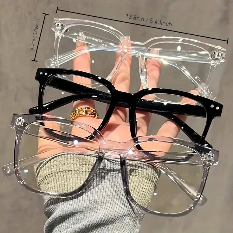 Korean Style Blue Light Blocking Glasses Anti Radiation Computer Glasses Fashion Eyeglass Frame for Men and Women thumbnail 1