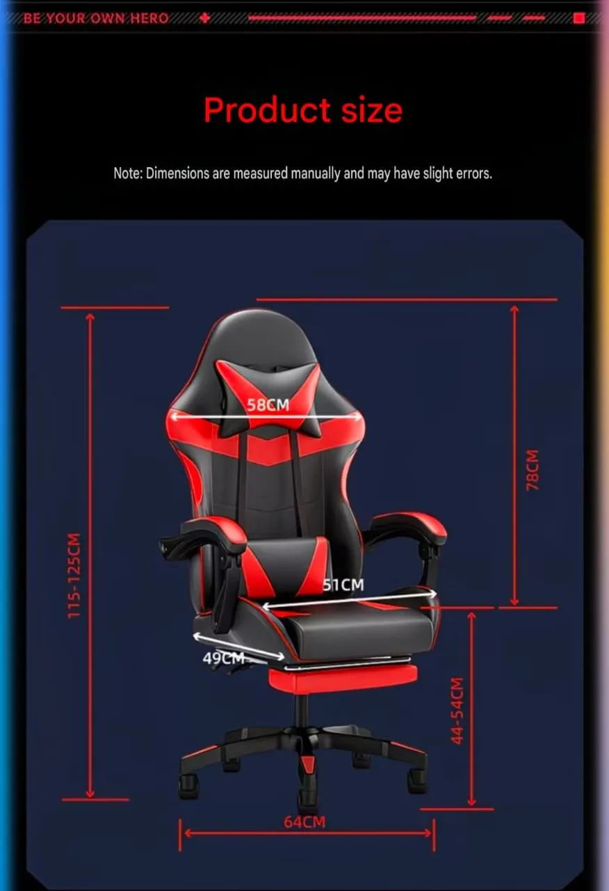 Ergonomic RGB Gaming Chair with Massage Functions Bluetooth Dual Speakers and Retractable Footrest Black showcase 3