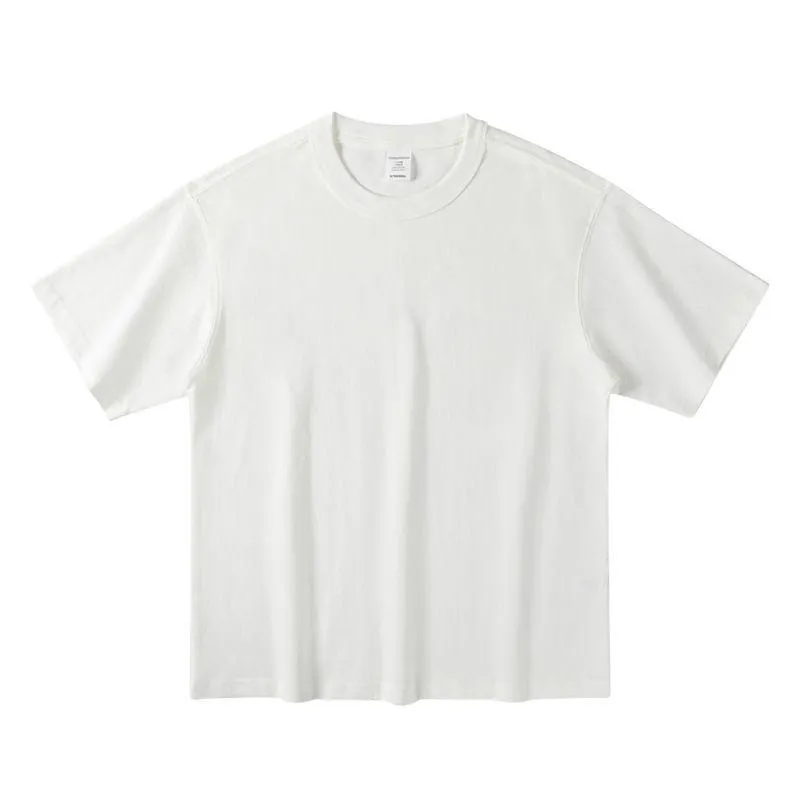 Men's Bamboo Cotton Short Sleeve T-Shirt - Loose Fit Summer Tee - Retro American Style - Breathable Lightweight Pure Color Top - Image 11