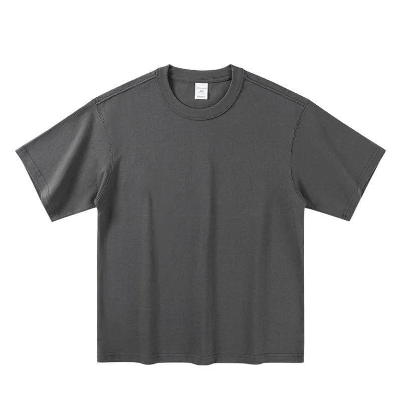 Men's Bamboo Cotton Short Sleeve T-Shirt - Loose Fit Summer Tee - Retro American Style - Breathable Lightweight Pure Color Top - Image 12
