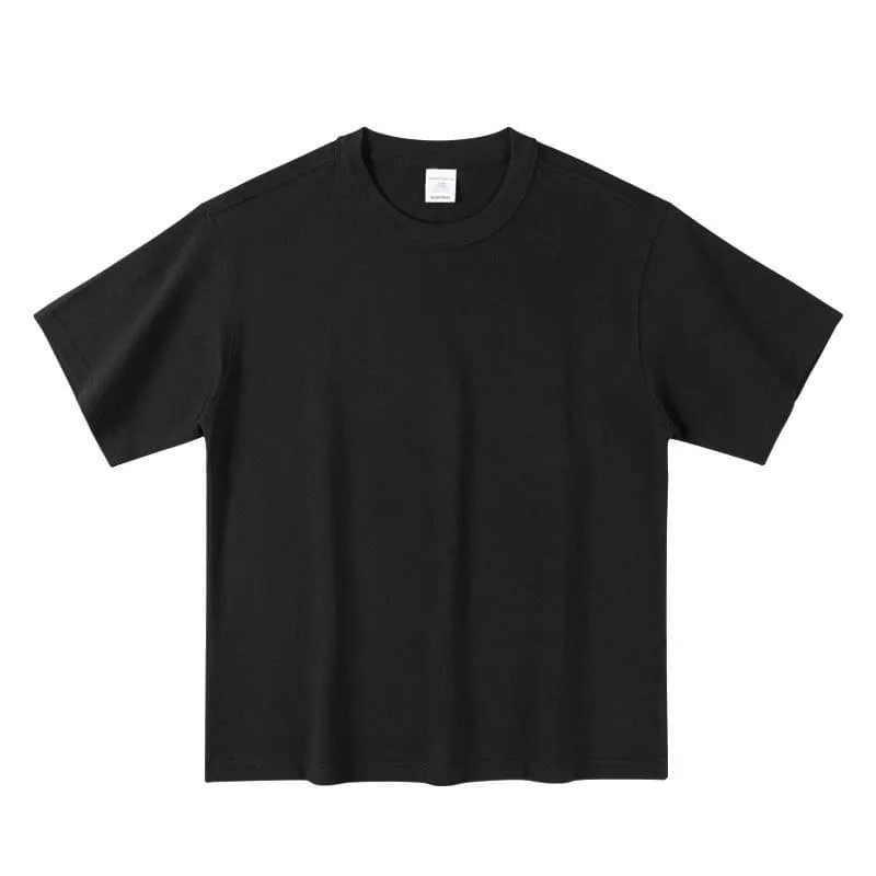 Men's Bamboo Cotton Short Sleeve T-Shirt - Loose Fit Summer Tee - Retro American Style - Breathable Lightweight Pure Color Top - Image 13