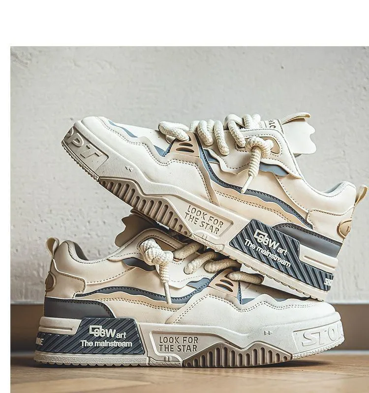 Men's Trendy Sneakers Summer Thick Sole Casual Sports Shoes Non-Slip Fashion Skateboard Shoes  showcase 1