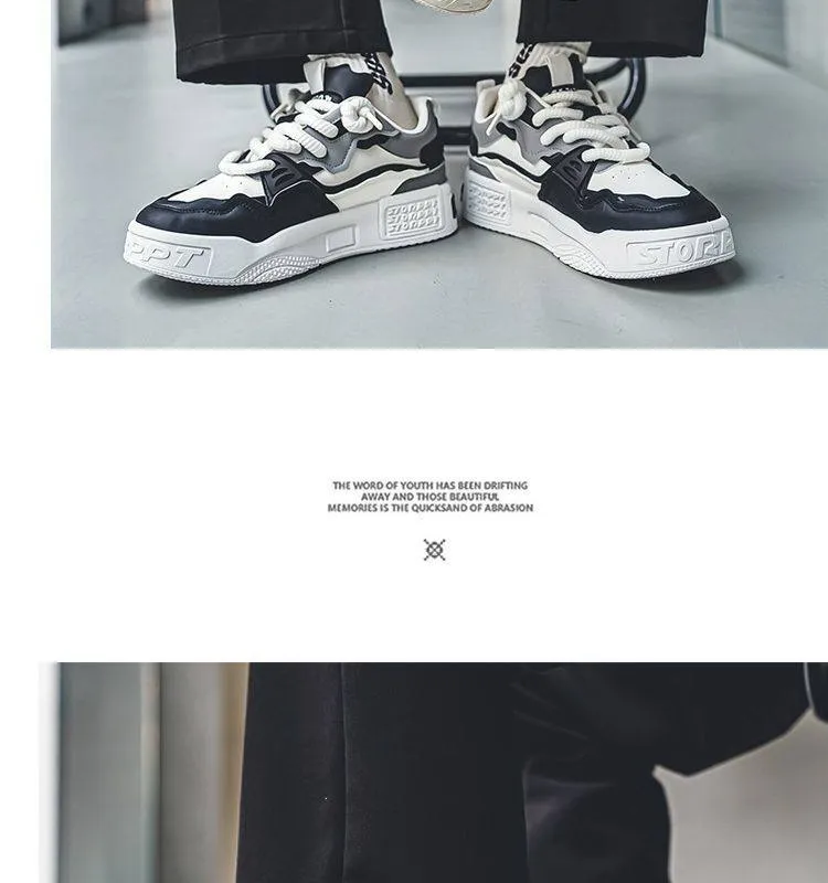 Men's Trendy Sneakers Summer Thick Sole Casual Sports Shoes Non-Slip Fashion Skateboard Shoes  showcase 6