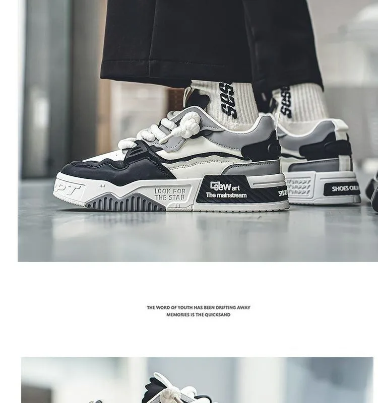 Men's Trendy Sneakers Summer Thick Sole Casual Sports Shoes Non-Slip Fashion Skateboard Shoes  showcase 7