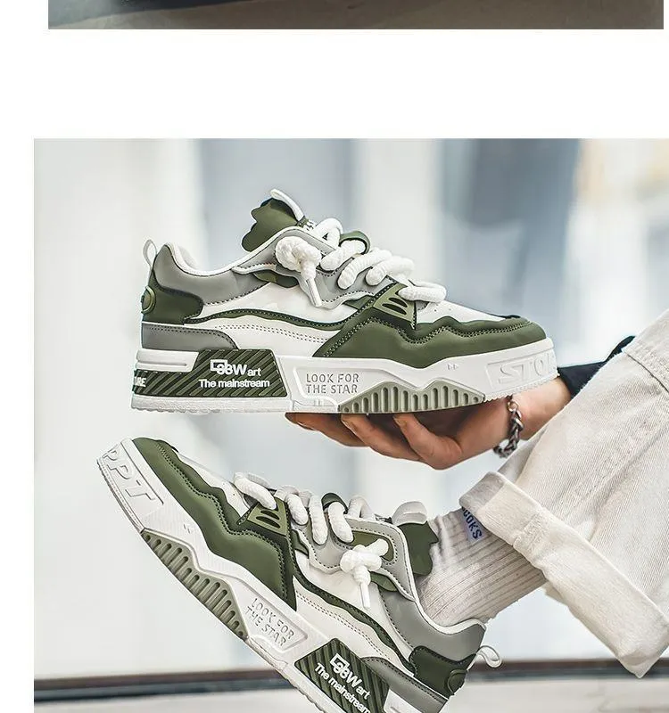 Men's Trendy Sneakers Summer Thick Sole Casual Sports Shoes Non-Slip Fashion Skateboard Shoes  showcase 8
