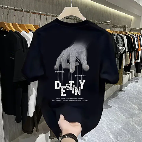 Men's Oversized Short Sleeve T-Shirt Casual Loose Fit Crew Neck Streetwear Fashion Summer Half Sleeve Top