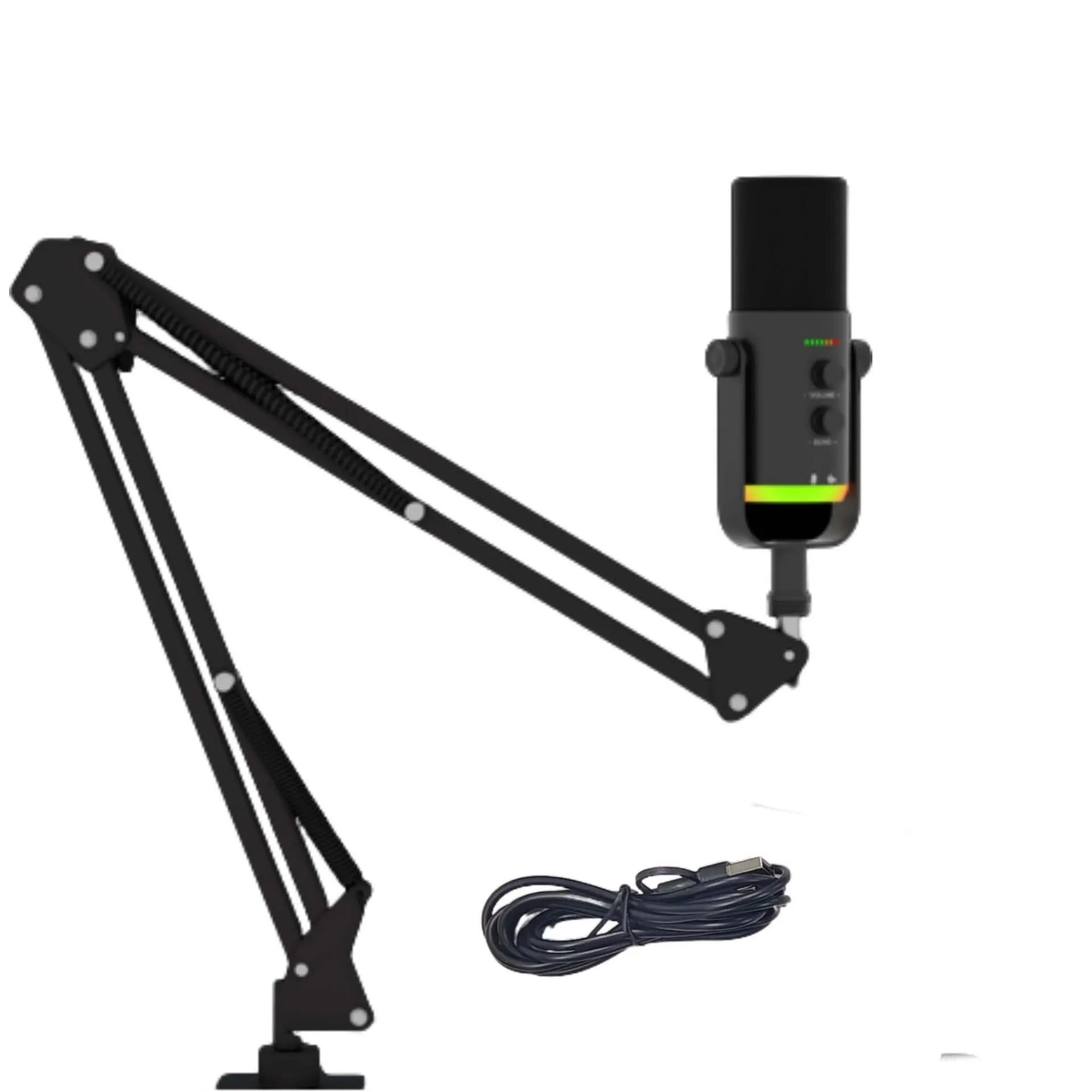Black Boom Arm Microphone