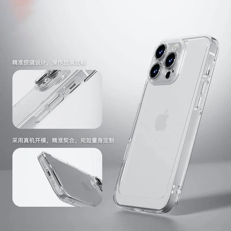100pcs iPhone 16 Pro Max Clear Phone Case Ultra Thin Shockproof Transparent Soft TPU Cover for iPhone 15 & 14 Series - Image 4