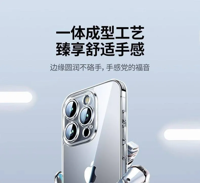 100pcs Crystal Clear Magnetic Phone Case for iPhone 16/15/14/13/12/11 – Slim Transparent Shockproof Cover with Precise Buttons & Cool-Touch Grip showcase 2