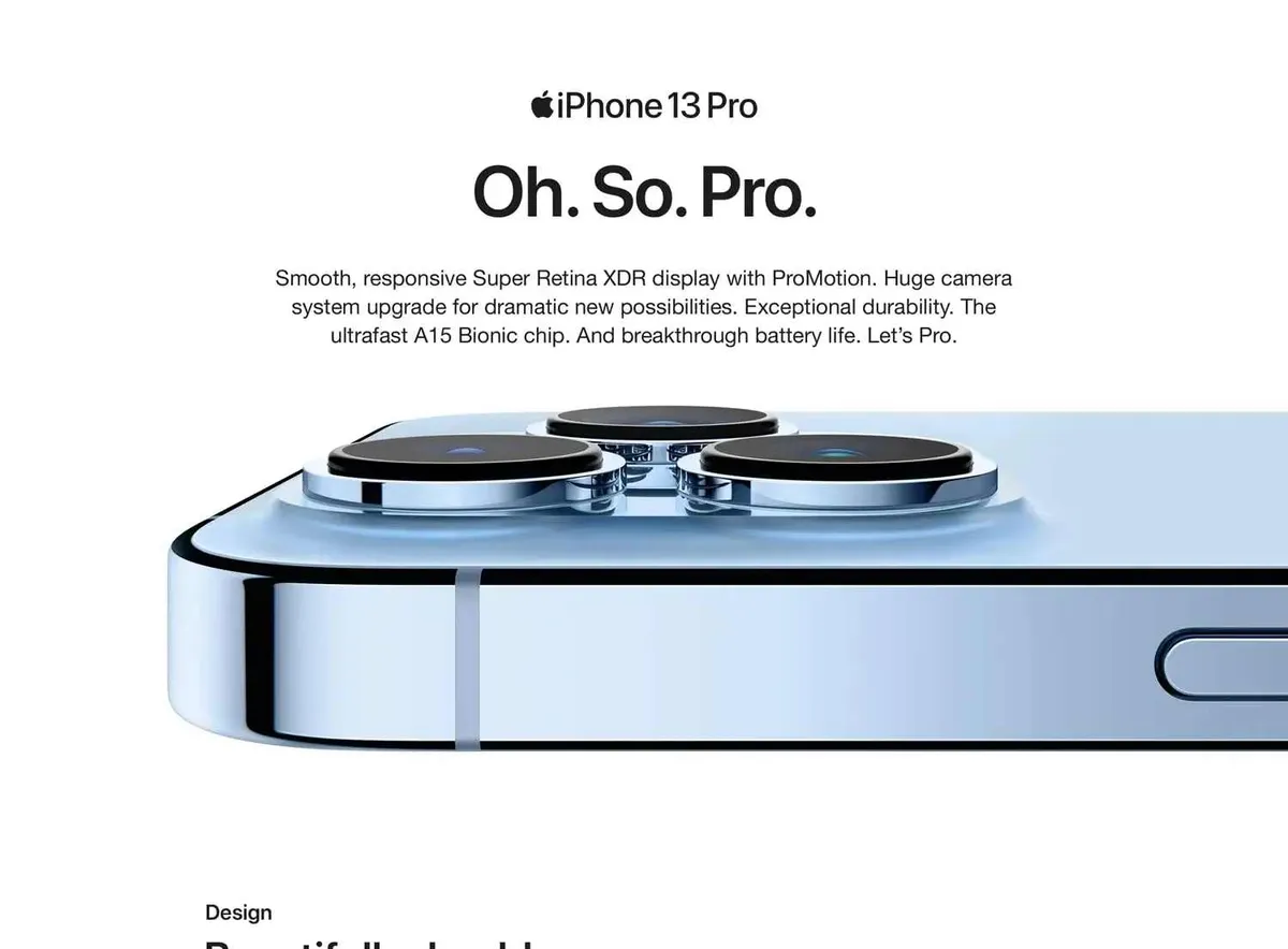 Apple iPhone 13 Pro 128GB Factory Unlocked (Physical SIM) — 6.1" Super Retina XDR OLED ProMotion, A15 Bionic, Pro 12MP Triple Camera showcase 1