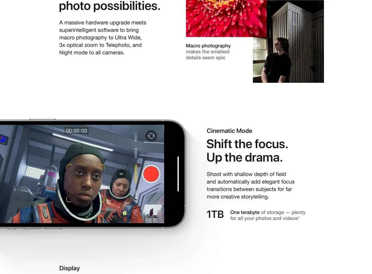 Apple iPhone 13 Pro 128GB Factory Unlocked (Physical SIM) — 6.1" Super Retina XDR OLED ProMotion, A15 Bionic, Pro 12MP Triple Camera showcase 3