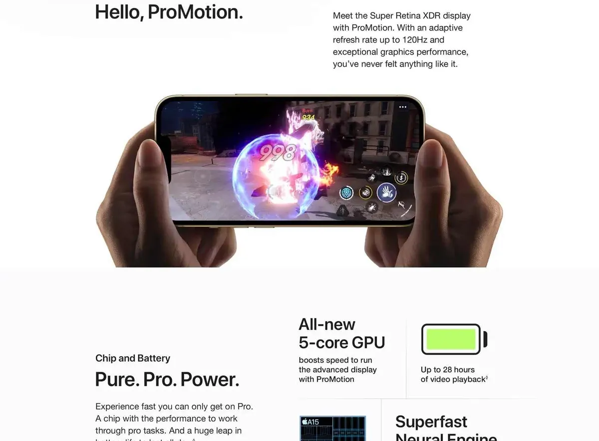 Apple iPhone 13 Pro 128GB Factory Unlocked (Physical SIM) — 6.1" Super Retina XDR OLED ProMotion, A15 Bionic, Pro 12MP Triple Camera showcase 4