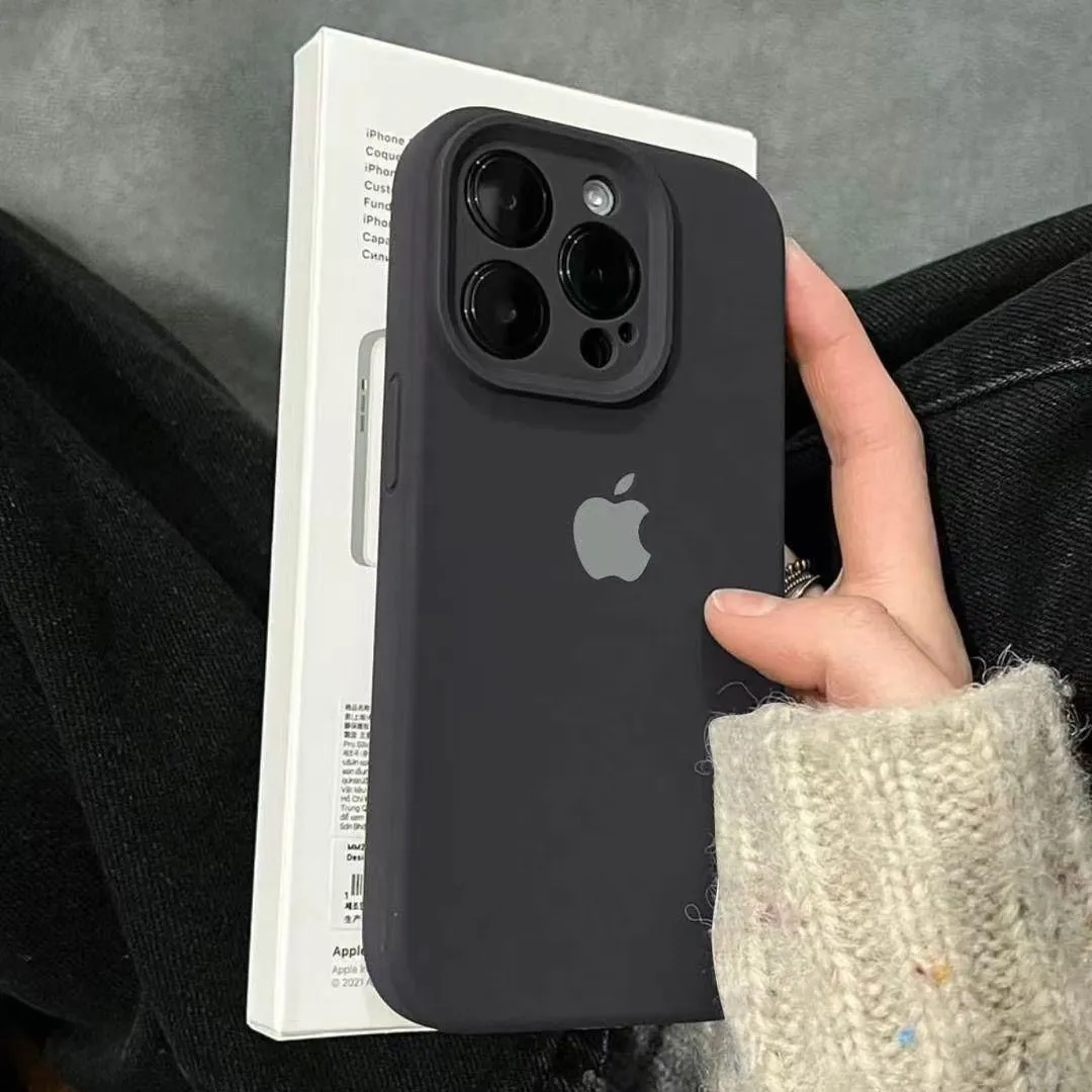 Silicone Soft Case for iPhone 16 Pro Max & Older Models — Slim Shockproof Solid-Color Cover showcase 2
