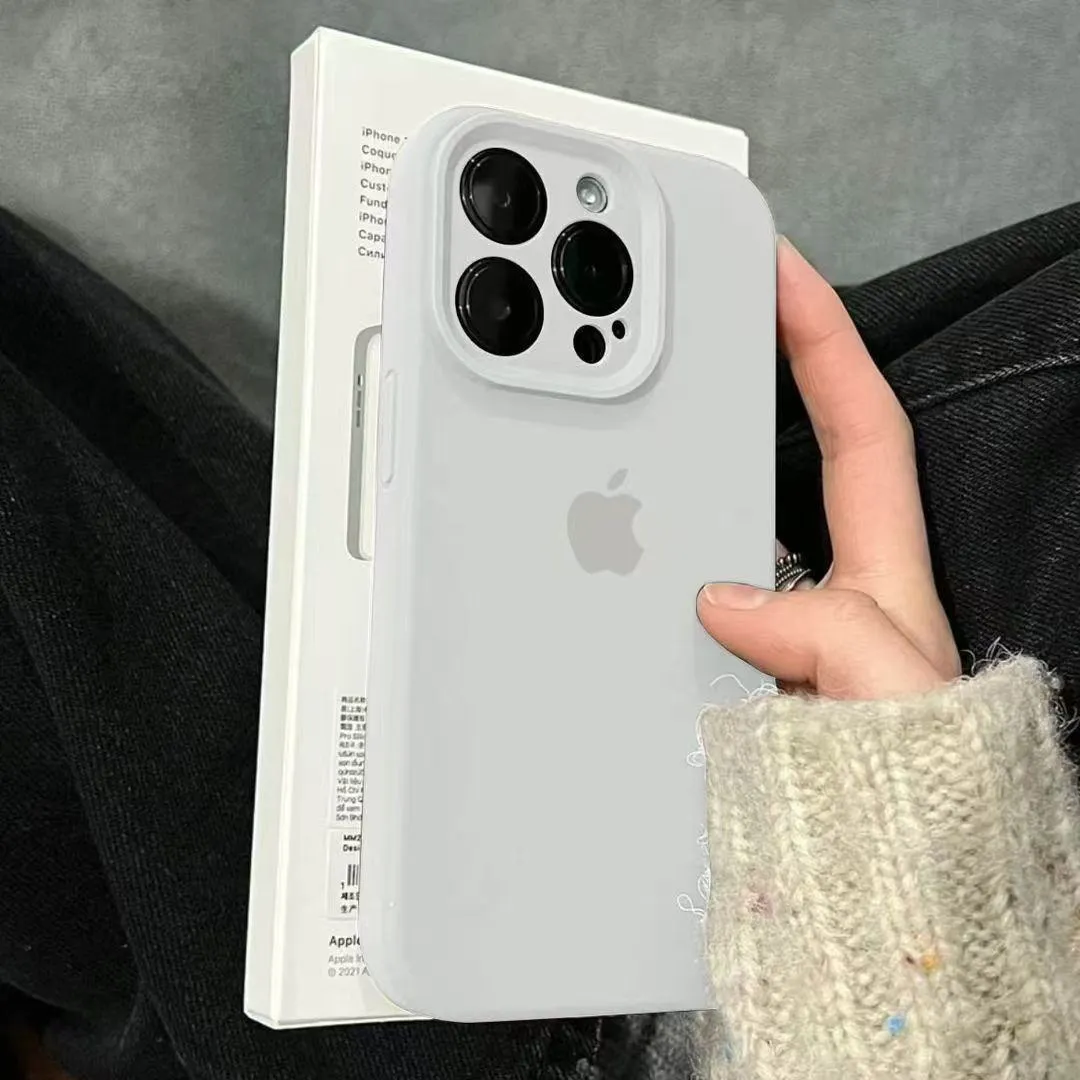 Silicone Soft Case for iPhone 16 Pro Max & Older Models — Slim Shockproof Solid-Color Cover showcase 3