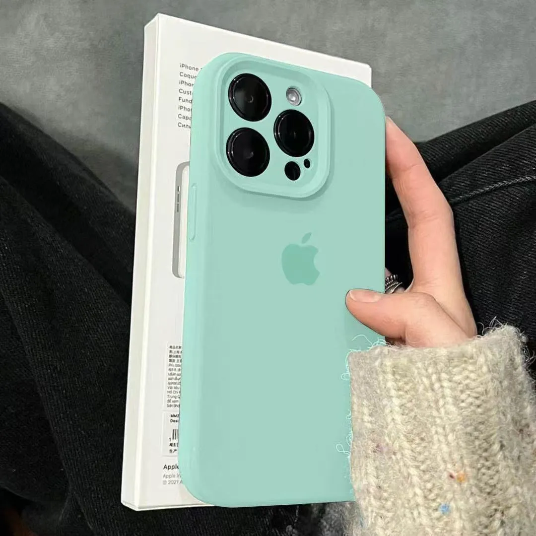Silicone Soft Case for iPhone 16 Pro Max & Older Models — Slim Shockproof Solid-Color Cover showcase 5