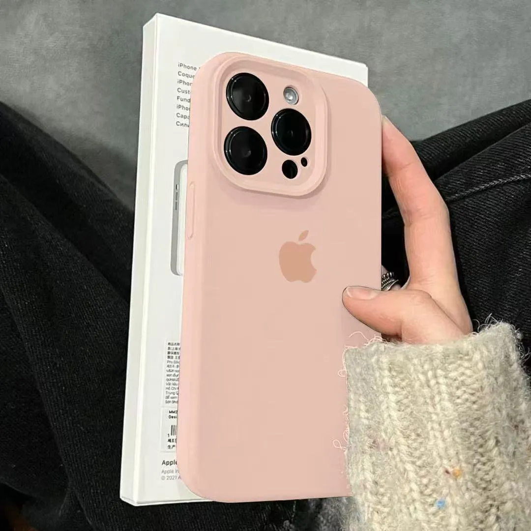 Silicone Soft Case for iPhone 16 Pro Max & Older Models — Slim Shockproof Solid-Color Cover showcase 6