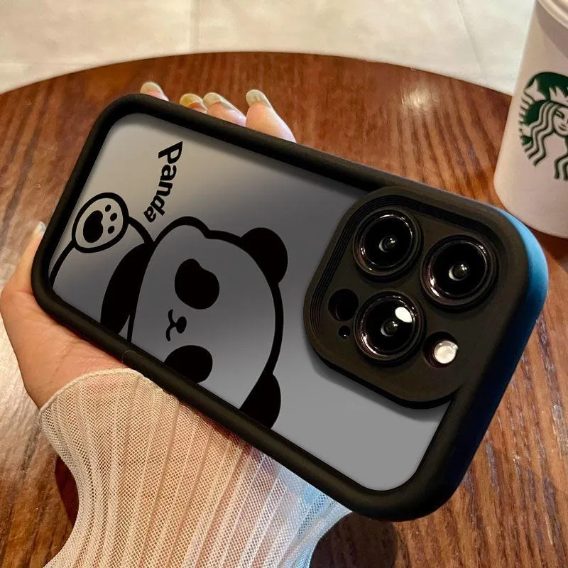 National Treasure Panda Case for iPhone 16 Pro Max, 15, 14, 13, 12, 11, XR, XS Soft Shell showcase 3