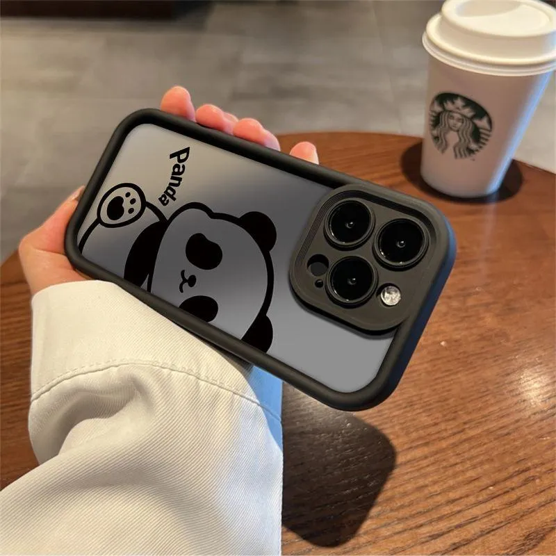 National Treasure Panda Case for iPhone 16 Pro Max, 15, 14, 13, 12, 11, XR, XS Soft Shell showcase 4