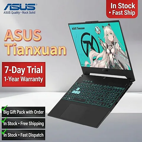 [ASUS ROG Clearance] Used Gaming Laptop Strix Moba & Tianxuan 2/3 - 15.6" High-Refresh Screen - Cheap Refurbished PC for E-Sports, Students & Office
