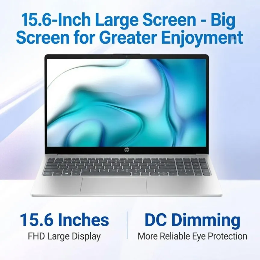 HP Star Book 15.6" Laptop - AMD Ryzen 5-7520U | 16GB RAM | 1TB NVMe SSD - Ultra-Thin & Lightweight Business & Student Productivity Notebook - Image 2