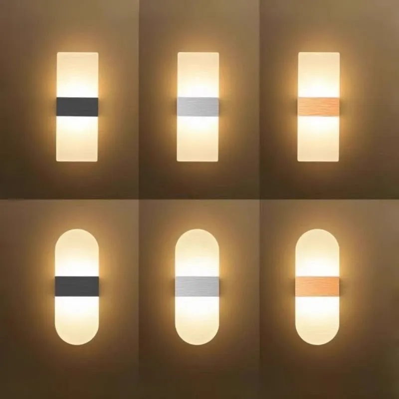 Modern Minimalist LED Wall Sconce – Creative Bedroom Bedside Lamp for Living Room, Hallway & Staircase - Image 1
