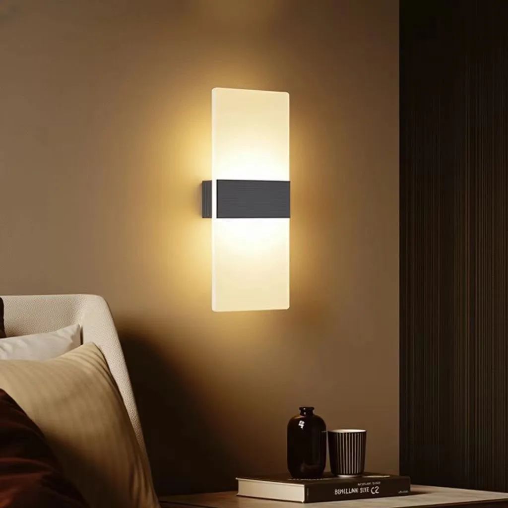 Modern Minimalist LED Wall Sconce – Creative Bedroom Bedside Lamp for Living Room, Hallway & Staircase - Image 2