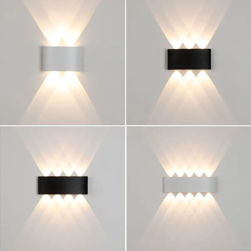 Minimalist LED Up & Down Wall Sconce – Modern Corridor, Bedroom & Hotel Bedside Wall Lamp thumbnail 4