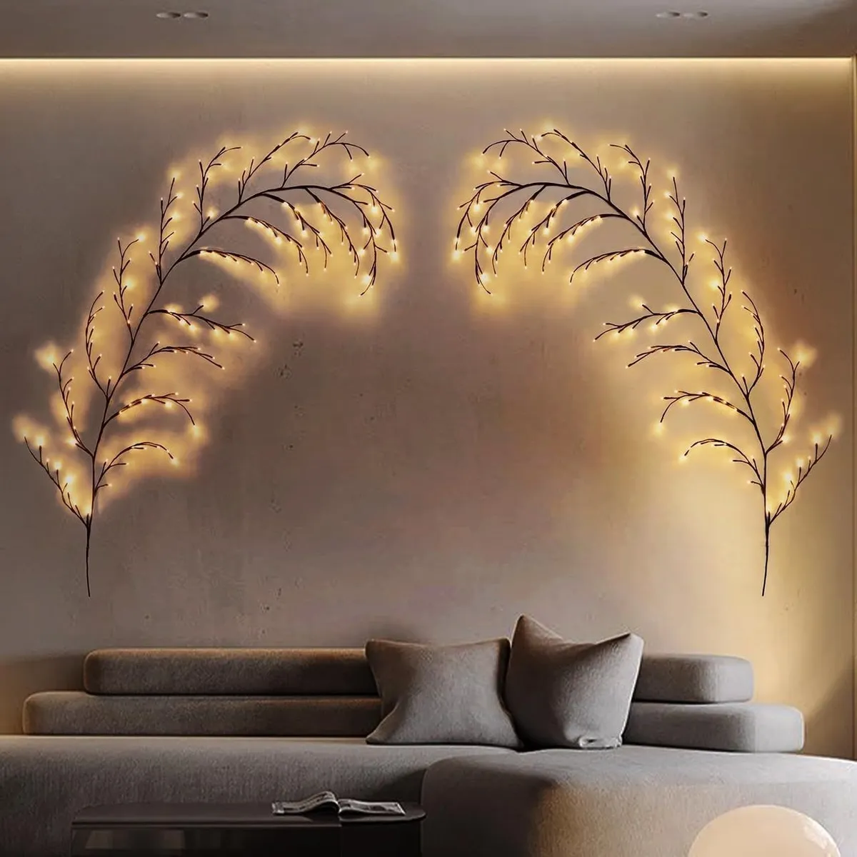 LED Branch Vine Wall Light – Plug-in Decorative Fairy Lights for Living Room & Bedside Ambiance showcase 3