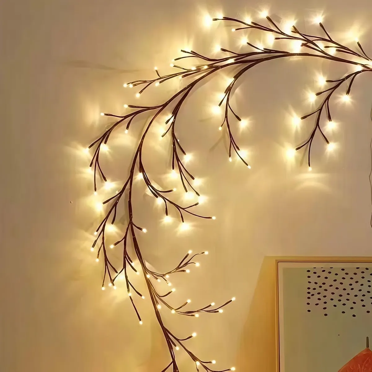 LED Branch Vine Wall Light – Plug-in Decorative Fairy Lights for Living Room & Bedside Ambiance showcase 4