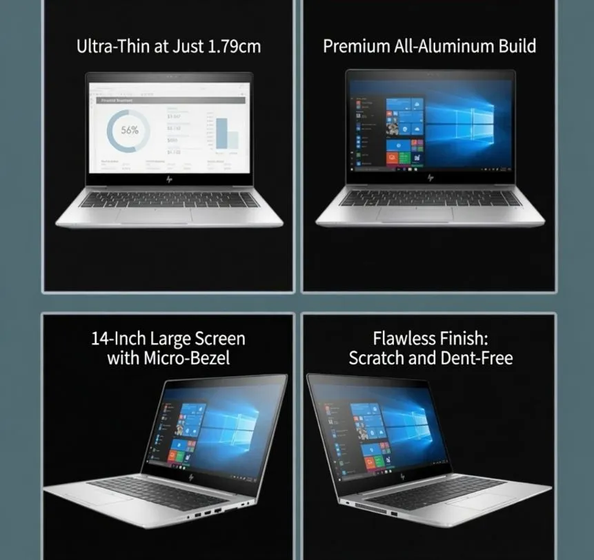 Cheap HP EliteBook 14" Portable PC - Refurbished 840 G5 G6 G7 G8 - High-Spec Core i5/i7 Student Office Laptop - Stock Clearance Thin Ultrabook - Image 2