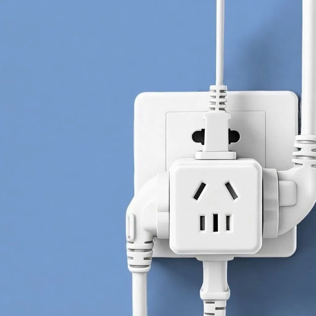 Genuine 2500W High Power Cube Socket - Thick Pure Copper 19-Hole Multi-Function Power Strip - Image 1