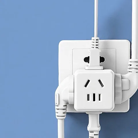 Genuine 2500W High Power Cube Socket - Thick Pure Copper 19-Hole Multi-Function Power Strip