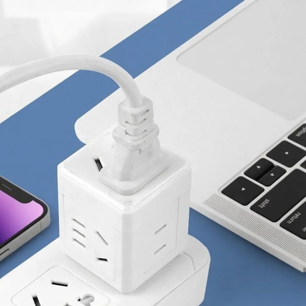 Genuine 2500W High Power Cube Socket - Thick Pure Copper 19-Hole Multi-Function Power Strip showcase 3