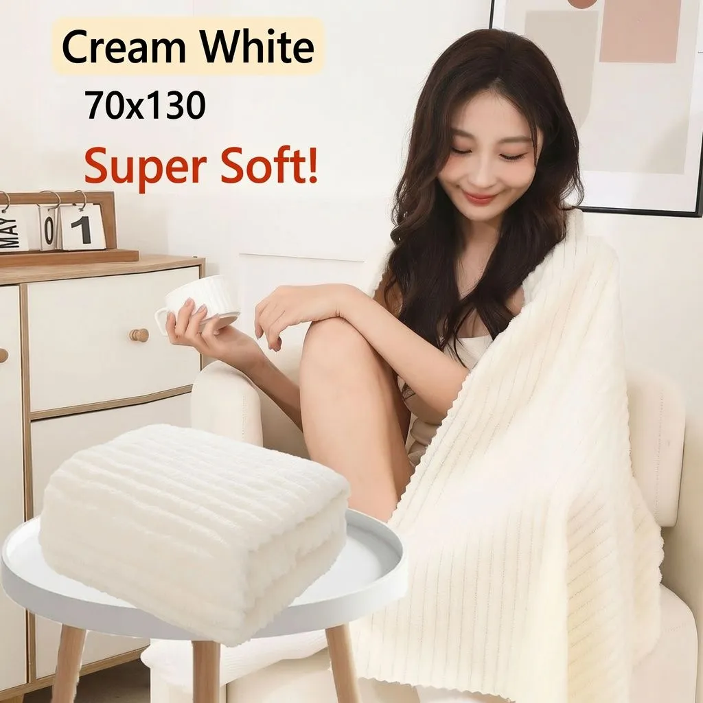 2 Piece Set New Antibacterial Coral Fleece Bath Towel, Ultra-Absorbent Quick-Dry Premium Towel for Adults at Home - Image 4