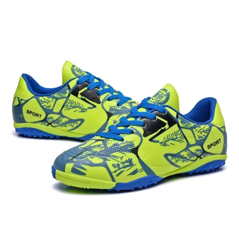 Professional Kids Soccer Cleats for Boys - TF Turf Studs Youth Training Football Boots showcase 3