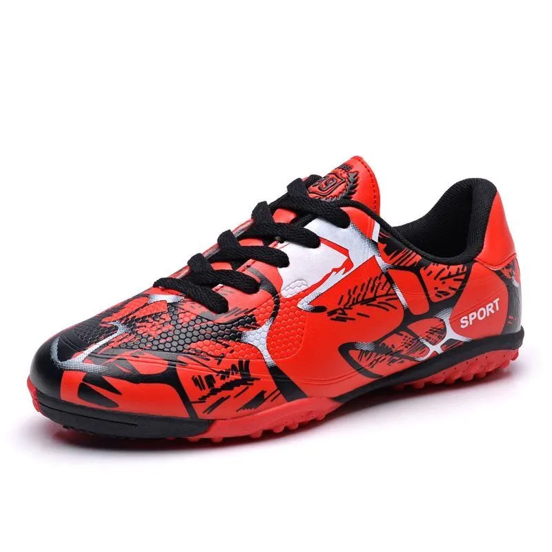 Professional Kids Soccer Cleats for Boys - TF Turf Studs Youth Training Football Boots showcase 4