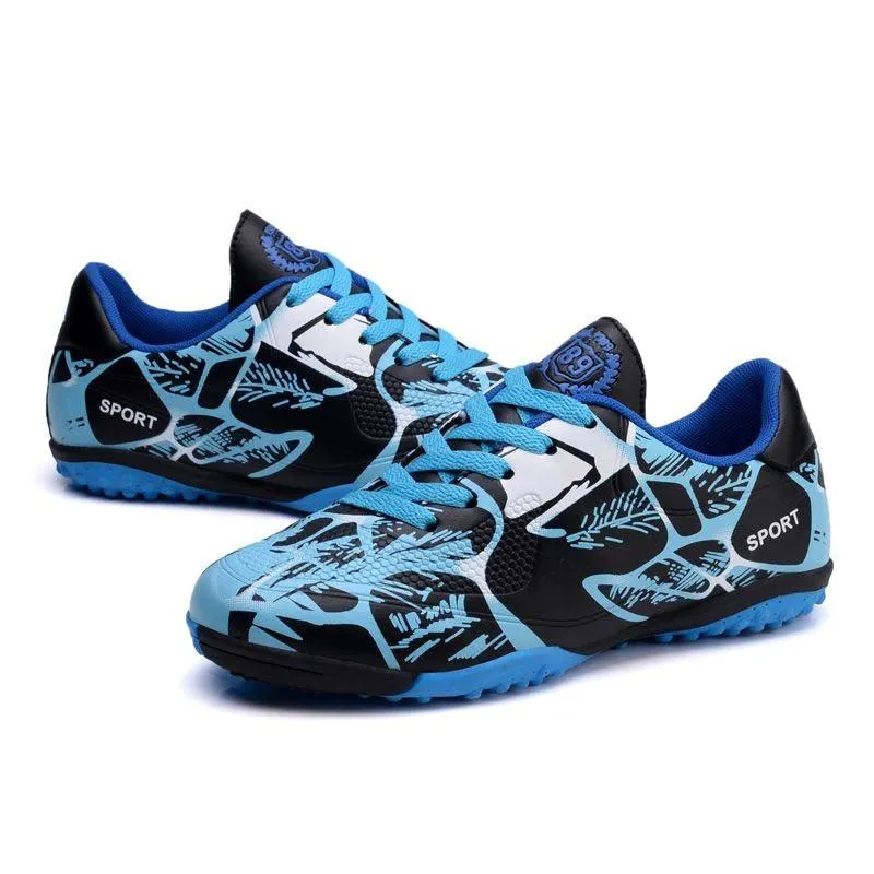 Professional Kids Soccer Cleats for Boys - TF Turf Studs Youth Training Football Boots showcase 5