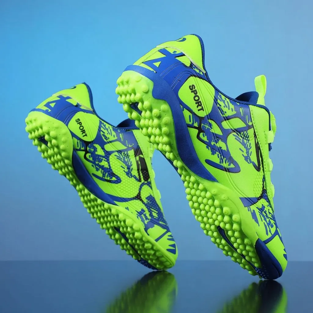 Professional Kids Soccer Cleats for Boys - TF Turf Studs Youth Training Football Boots showcase 6