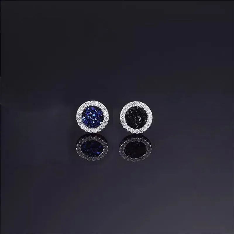 Sparkling Crystal Cluster Magnetic Ear Clips for Men - No Piercing Required, Trendy Light Luxury Ear Jewelry showcase 2