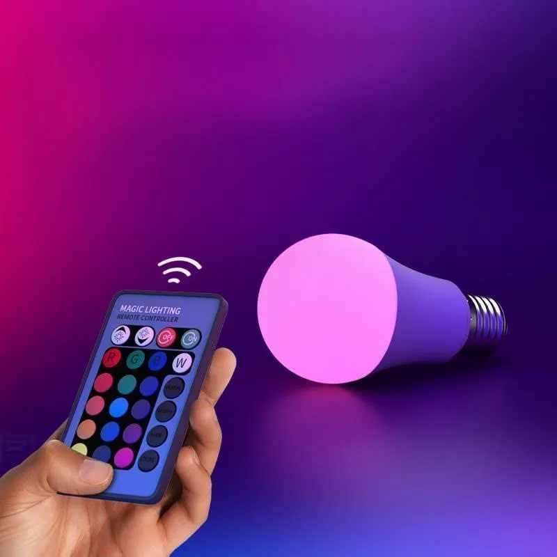 Trendy Remote Control Multi-Color LED Atmosphere Light Bulb – Selfie & Photo Mood Lighting Fill Light - Image 3