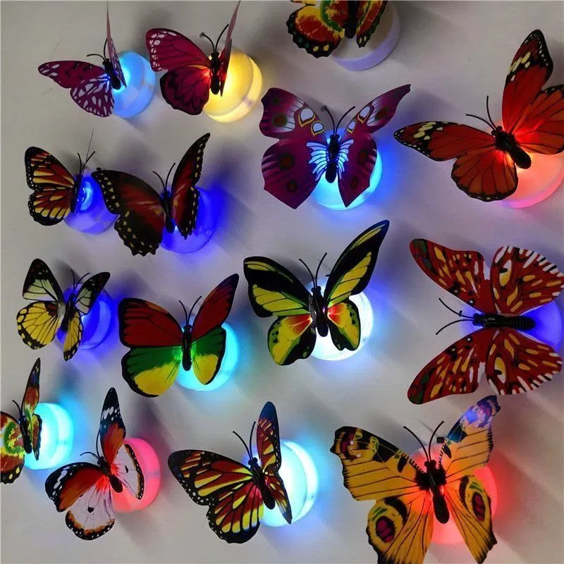 Glow-in-the-Dark 3D Butterfly Wall Stickers – Self-Adhesive Luminous Night Light Decor thumbnail 3
