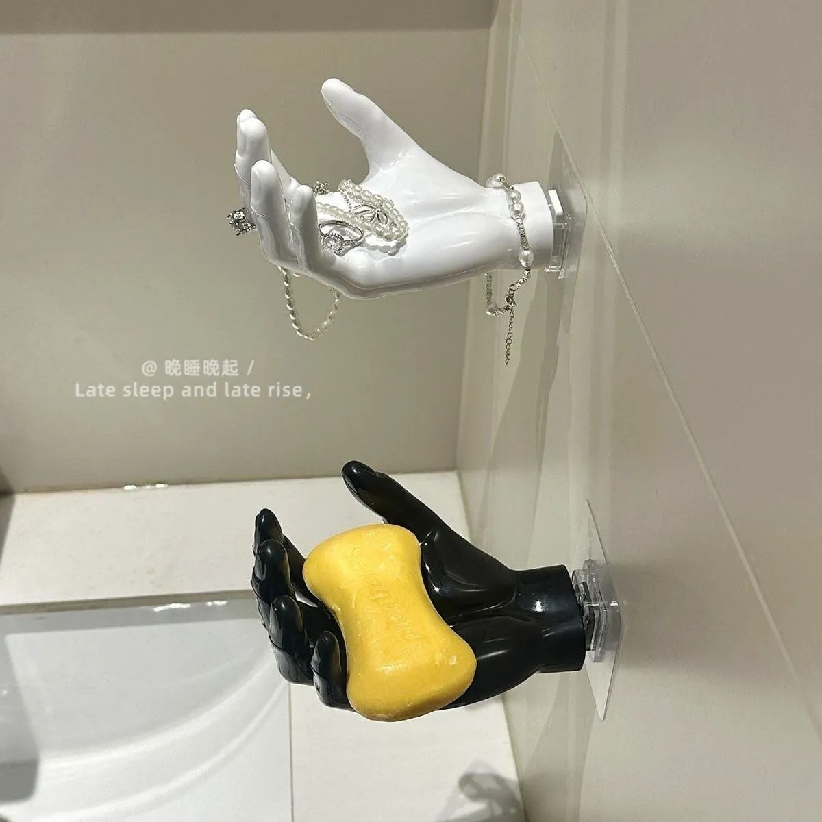 Creative Hand-Shaped Soap Dish – Wall-Mounted No-Drill Soap Holder & Storage Rack thumbnail 1