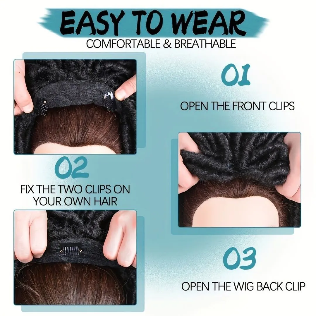 Men and Women Dreadlock Hairpiece – American-Style Hip-Hop Locs Wig & Hair Replacement Piece showcase 6