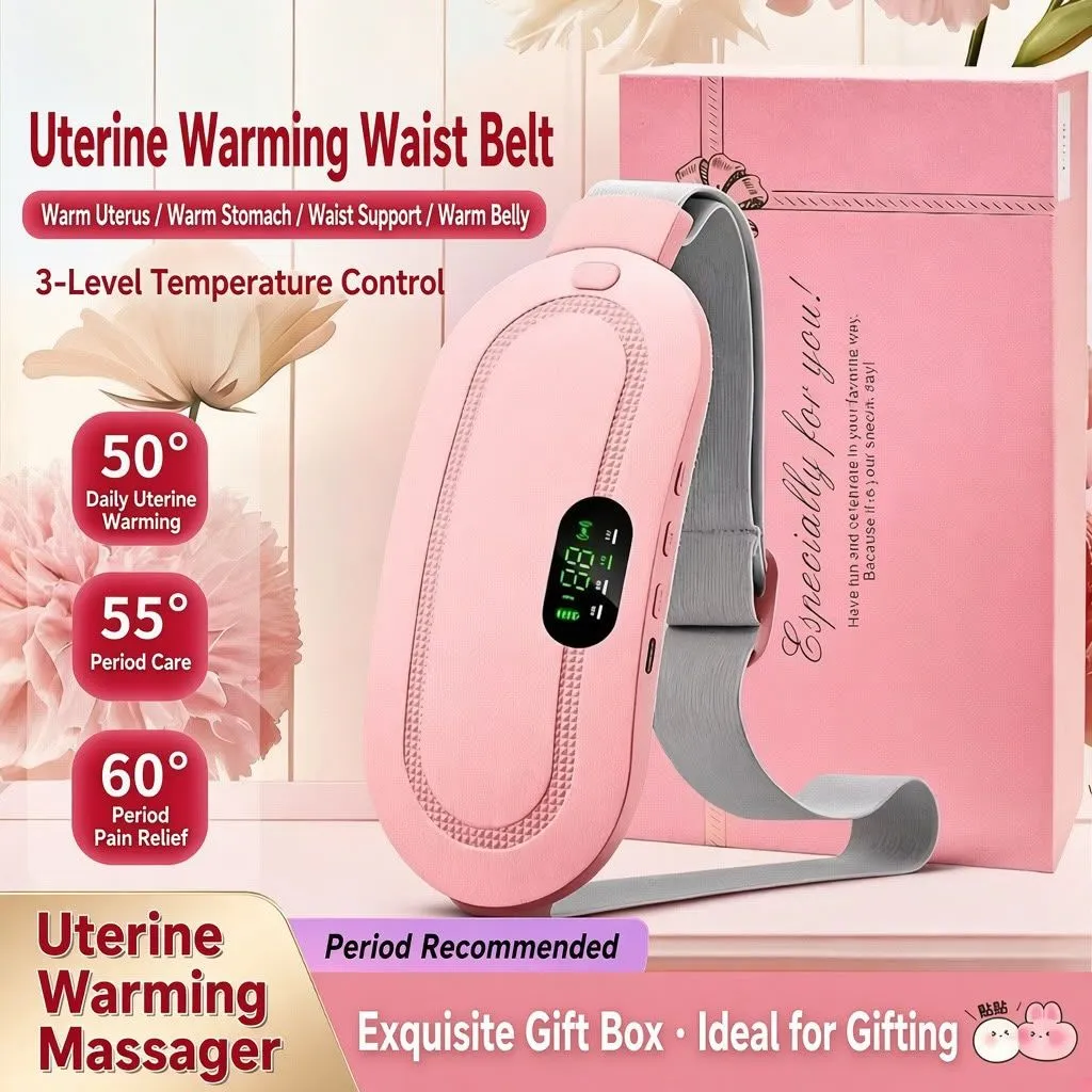 Rechargeable Heating Belt for Menstrual Pain Relief – Massage & Heat Therapy Belly Warmer - Image 2