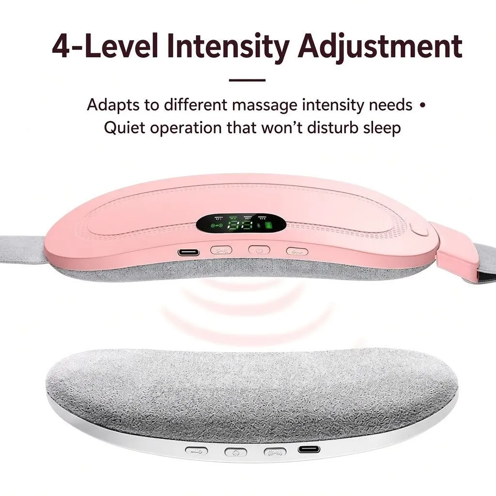 Rechargeable Heating Belt for Menstrual Pain Relief – Massage & Heat Therapy Belly Warmer showcase 1