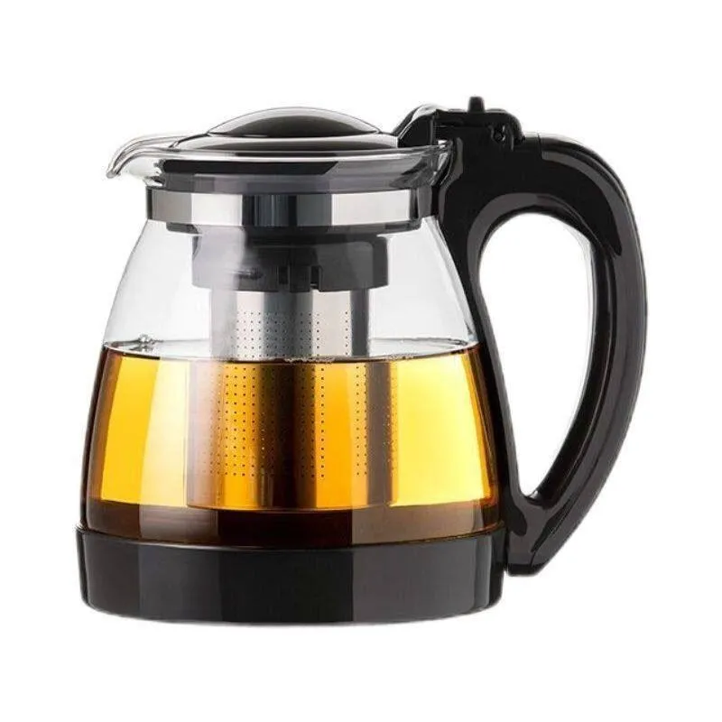 High-Temperature Resistant Glass Teapot with Tea Infuser, Thickened Tea Brewing and Water Separation Set - Image 1