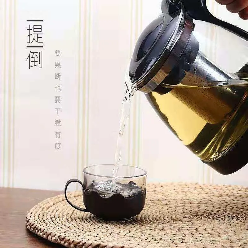 High-Temperature Resistant Glass Teapot with Tea Infuser, Thickened Tea Brewing and Water Separation Set showcase 6