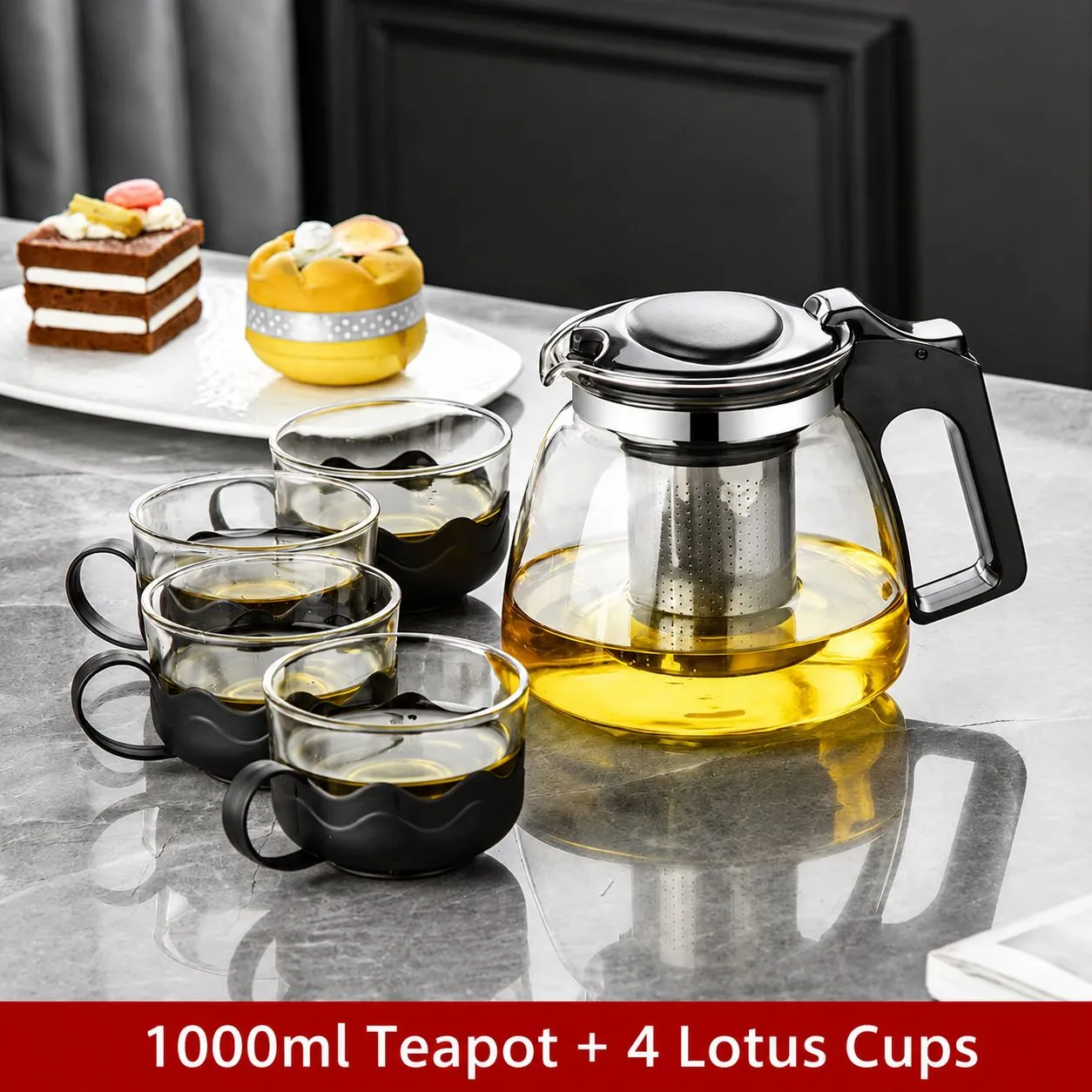 1000ml + 4 Lotus Cups