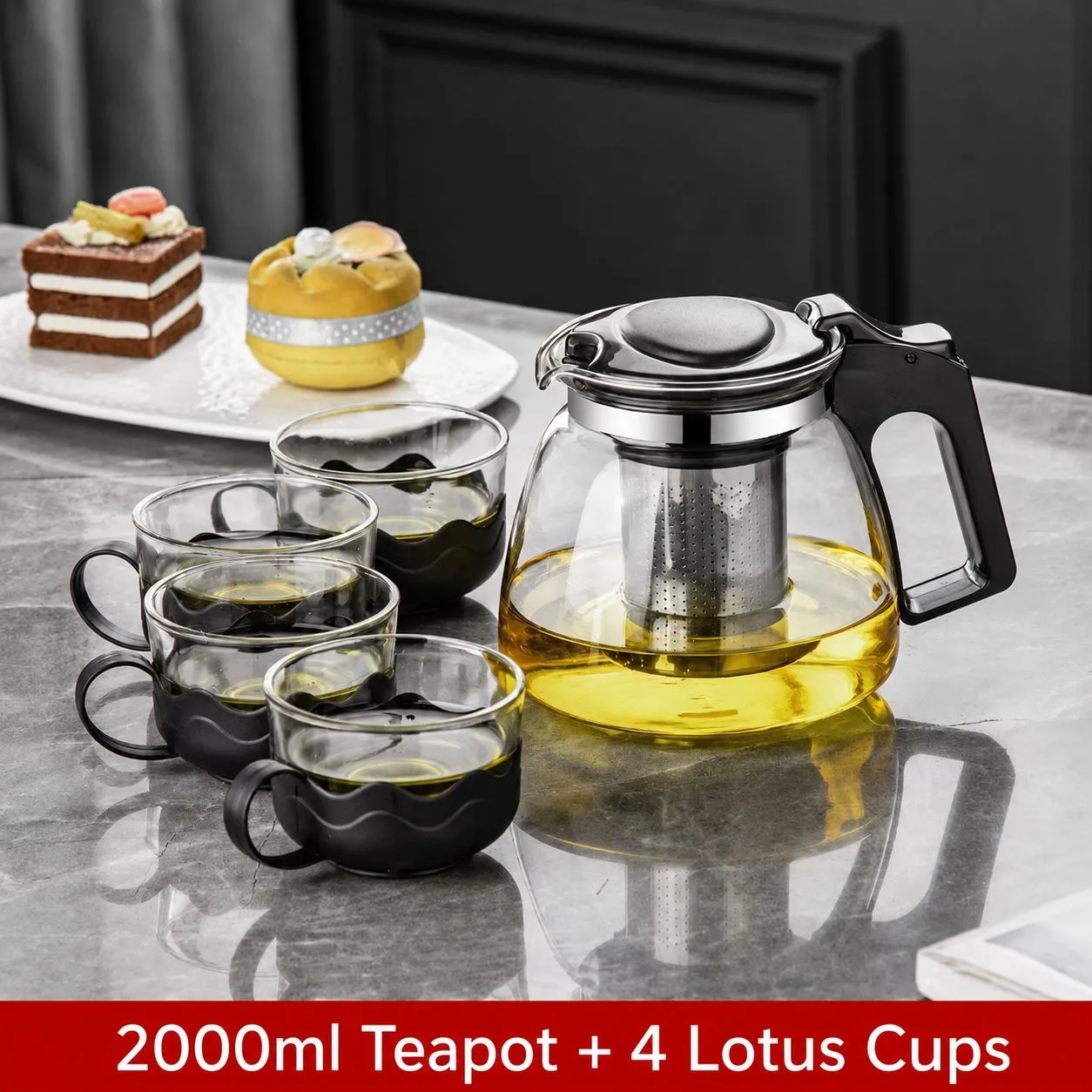 2000ml + 4 Lotus Cups