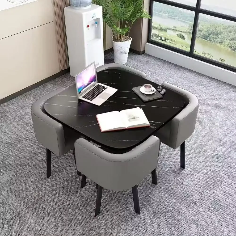 Foldable Round Dining Table & Chair Set – Space-Saving for Home, Apartment & Shop Use showcase 7
